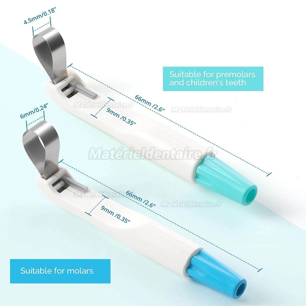 10 matrices de contourage dentaires transparentes, outil de contourage proximal ajustable 6 mm/4,5 mm